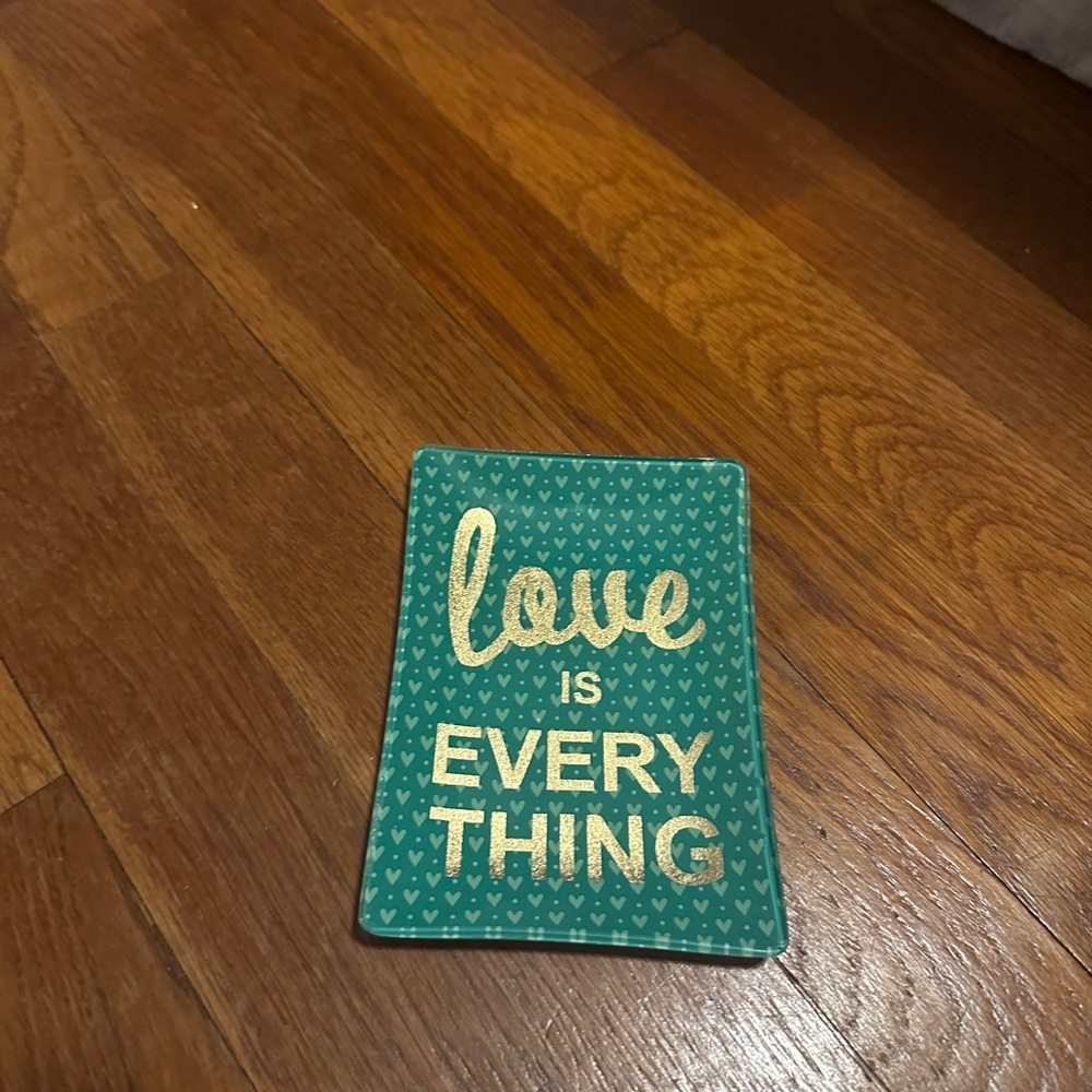 Francesca's Collections Teal and Gold Love Sign